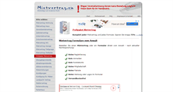 Desktop Screenshot of mietvertrag.eu